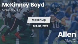 Matchup: McKinney Boyd High vs. Allen  2020