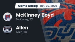 Recap: McKinney Boyd  vs. Allen  2020