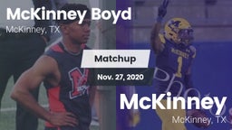 Matchup: McKinney Boyd High vs. McKinney  2020