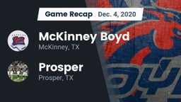 Recap: McKinney Boyd  vs. Prosper  2020