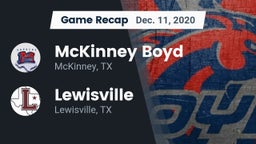Recap: McKinney Boyd  vs. Lewisville  2020