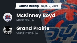 Recap: McKinney Boyd  vs. Grand Prairie  2021