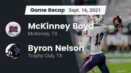 Recap: McKinney Boyd  vs. Byron Nelson  2021