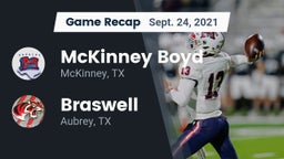 Recap: McKinney Boyd  vs. Braswell  2021