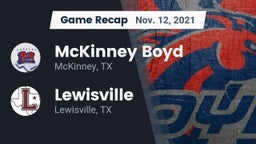 Recap: McKinney Boyd  vs. Lewisville  2021