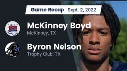 Recap: McKinney Boyd  vs. Byron Nelson  2022