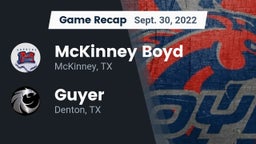 Recap: McKinney Boyd  vs. Guyer  2022