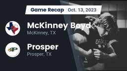 Recap: McKinney Boyd  vs. Prosper  2023