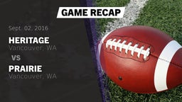 Recap: Heritage  vs. Prairie  2016