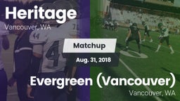 Matchup: Heritage  vs. Evergreen  (Vancouver) 2018