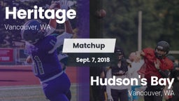 Matchup: Heritage  vs. Hudson's Bay  2018