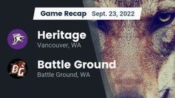 Recap: Heritage  vs. Battle Ground  2022
