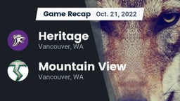Recap: Heritage  vs. Mountain View  2022