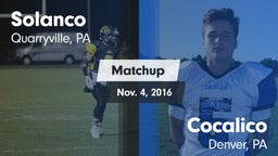 Matchup: Solanco  vs. Cocalico  2016