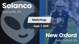 Matchup: Solanco  vs. New Oxford  2018