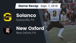 Recap: Solanco  vs. New Oxford  2018