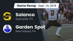 Recap: Solanco  vs. Garden Spot  2018