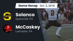 Recap: Solanco  vs. McCaskey  2018