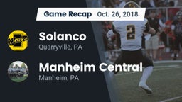 Recap: Solanco  vs. Manheim Central  2018