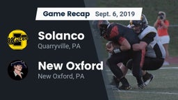 Recap: Solanco  vs. New Oxford  2019