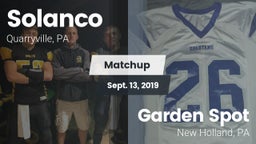 Matchup: Solanco  vs. Garden Spot  2019