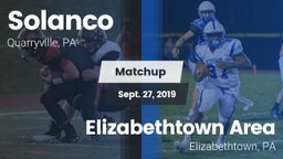 Matchup: Solanco  vs. Elizabethtown Area  2019