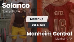 Matchup: Solanco  vs. Manheim Central  2020