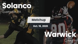 Matchup: Solanco  vs. Warwick  2020
