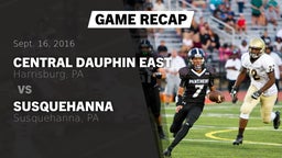 Recap: Central Dauphin East  vs. Susquehanna  2016