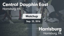 Matchup: Central Dauphin East vs. Harrisburg  2016