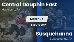 Matchup: Central Dauphin East vs. Susquehanna  2017