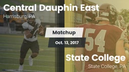 Matchup: Central Dauphin East vs. State College  2017