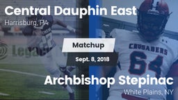 Matchup: Central Dauphin East vs. Archbishop Stepinac  2018