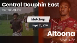 Matchup: Central Dauphin East vs. Altoona  2018