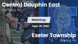 Matchup: Central Dauphin East vs. Exeter Township  2020