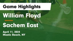 William Floyd  vs Sachem East  Game Highlights - April 11, 2024