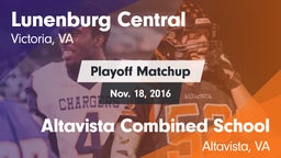 Matchup: Lunenburg Central vs. Altavista Combined School  2016