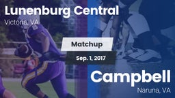 Matchup: Lunenburg Central vs. Campbell  2017