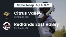 Recap: Citrus Valley  vs. Redlands East Valley  2021