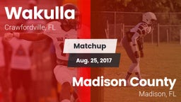 Matchup: Wakulla  vs. Madison County  2017
