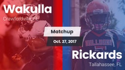 Matchup: Wakulla  vs. Rickards  2017