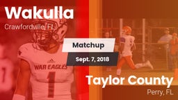 Matchup: Wakulla  vs. Taylor County  2018