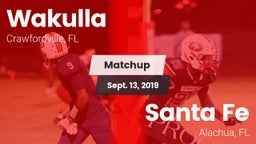 Matchup: Wakulla  vs. Santa Fe  2019
