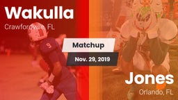 Matchup: Wakulla  vs. Jones  2019