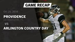 Recap: Providence  vs. Arlington Country Day 2016