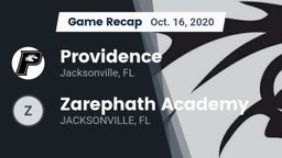 Recap: Providence  vs. Zarephath Academy  2020