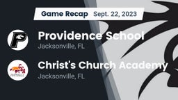 Recap: Providence School vs. Christ's Church Academy 2023