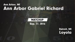 Matchup: Father Gabriel Richa vs. Loyola  2016