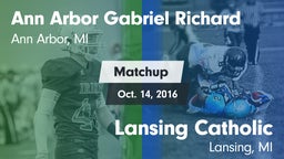 Matchup: Father Gabriel Richa vs. Lansing Catholic  2016