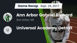 Recap: Ann Arbor Gabriel Richard  vs. Universal Academy Detroit 2017